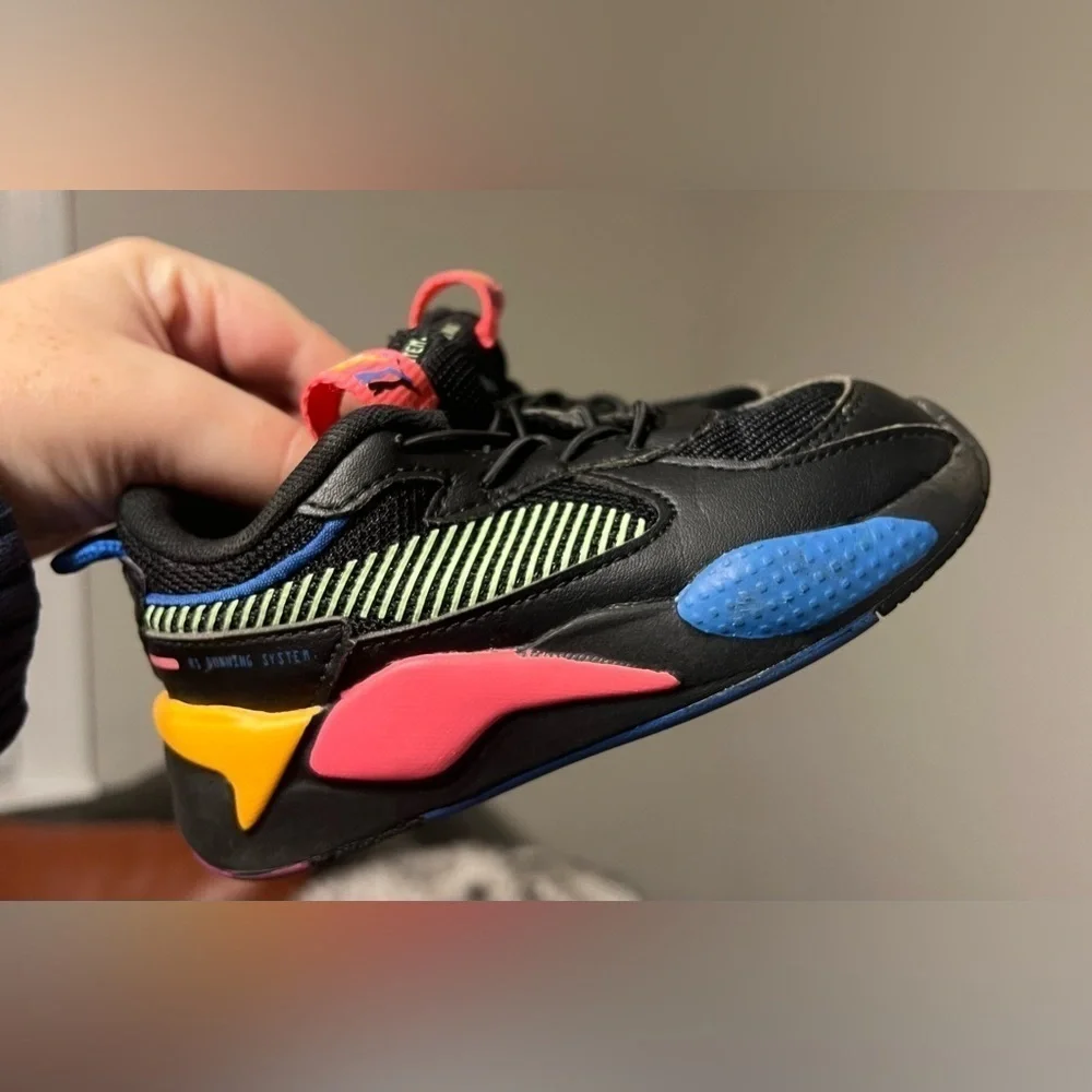 Toddler Puma Rs-X Sunset Sneakers Shoes Casual - Black, Multicolored 9C